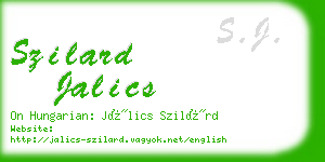 szilard jalics business card